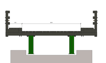 Vista frontal del tablero P80